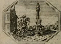 An illustration from Des wereldts proef-steen ofte De ydelheydt door de waerheyd beschuldight ende overtuyght van valscheydt (1643)