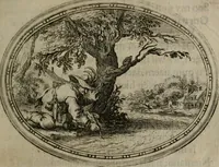 An illustration from Des wereldts proef-steen ofte De ydelheydt door de waerheyd beschuldight ende overtuyght van valscheydt (1643)