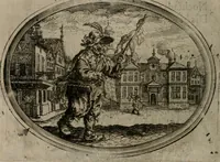 An illustration from Des wereldts proef-steen ofte De ydelheydt door de waerheyd beschuldight ende overtuyght van valscheydt (1643)