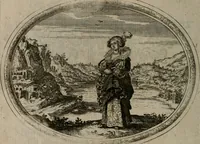 An illustration from Des wereldts proef-steen ofte De ydelheydt door de waerheyd beschuldight ende overtuyght van valscheydt (1643)