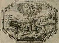 An illustration from Des wereldts proef-steen ofte De ydelheydt door de waerheyd beschuldight ende overtuyght van valscheydt (1643)