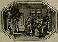 An illustration from Des wereldts proef-steen ofte De ydelheydt door de waerheyd beschuldight ende overtuyght van valscheydt (1643)