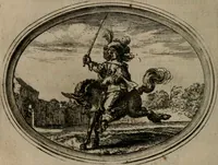 An illustration from Des wereldts proef-steen ofte De ydelheydt door de waerheyd beschuldight ende overtuyght van valscheydt (1643)