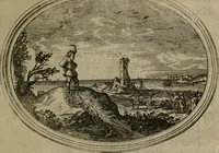 An illustration from Des wereldts proef-steen ofte De ydelheydt door de waerheyd beschuldight ende overtuyght van valscheydt (1643)