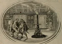 An illustration from Des wereldts proef-steen ofte De ydelheydt door de waerheyd beschuldight ende overtuyght van valscheydt (1643)