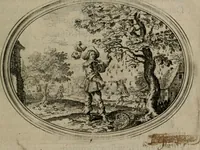 An illustration from Des wereldts proef-steen ofte De ydelheydt door de waerheyd beschuldight ende overtuyght van valscheydt (1643)