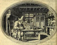 An illustration from Des wereldts proef-steen, ofte, De ydelheydt door de waerheyd beschuldight ende overtuyght van valscheydt (1643)
