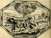 An illustration from Des wereldts proef-steen, ofte, De ydelheydt door de waerheyd beschuldight ende overtuyght van valscheydt (1643)
