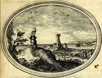 An illustration from Des wereldts proef-steen, ofte, De ydelheydt door de waerheyd beschuldight ende overtuyght van valscheydt (1643)
