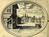 An illustration from Des wereldts proef-steen, ofte, De ydelheydt door de waerheyd beschuldight ende overtuyght van valscheydt (1643)