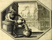 An illustration from Des wereldts proef-steen, ofte, De ydelheydt door de waerheyd beschuldight ende overtuyght van valscheydt (1643)