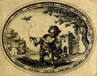 Picture 16 of 75 from Des wereldts proef-steen, ofte, De ydelheydt door de waerheyd beschuldight ende overtuyght van valscheydt (1643), leaf 90
