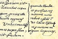 An illustration from [De thesauris, Doce dudas, Casas' last memorial to the Consejo de Indias, and Selections of Casas' last will and testament] (1566)
