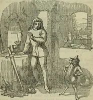 An illustration from Deucalion ; also, The King of the golden river ; The eagle's nest ; Arrows of the chace (1890)