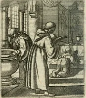 An illustration from Deugden-spoor; in de on-deughden des werelts aff-gebeeldt (1645)