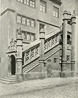 An illustration from Deutsche Baukunst des Mittelalters und der Renaissance : Old German architecture: Ancienne architecture Allemande (1920)