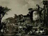 An illustration from Deutsches barock und rokoko : herausgegeben im anschluss an die Jahrhundert-ausstellung deutscher kunst 1650-1800, Darmstadt, 1914 (1914)