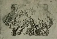 An illustration from Deutsches barock und rokoko : herausgegeben im anschluss an die Jahrhundert-ausstellung deutscher kunst 1650-1800, Darmstadt, 1914 (1914)