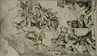 An illustration from Deutsches barock und rokoko : herausgegeben im anschluss an die Jahrhundert-ausstellung deutscher kunst 1650-1800, Darmstadt, 1914 (1914)
