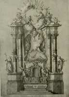 An illustration from Deutsches barock und rokoko : herausgegeben im anschluss an die Jahrhundert-ausstellung deutscher kunst 1650-1800, Darmstadt, 1914 (1914)