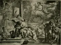 An illustration from Deutsches barock und rokoko : herausgegeben im anschluss an die Jahrhundert-ausstellung deutscher kunst 1650-1800, Darmstadt, 1914 (1914)