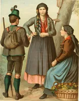 An illustration from Deutsche Volkstrachten, Original-Zeichnungen mit erklärendem Text (1887)