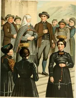 An illustration from Deutsche Volkstrachten, Original-Zeichnungen mit erklärendem Text (1887)