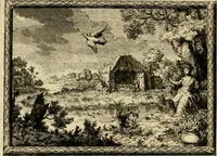 Picture 4 of 36 from De veldgezangen van Thyrsis : gesierd met toegepaste zinneminnebeelden (1702), leaf 13