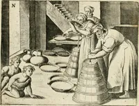 Picture 51 of 80 from De vernieuwde gulden winckel der kunstliebende Nederlanders : waer in den mensche door poëtische, historische en morale leeringen, vertoont wort, hoedanigh hy zijn leven, handel ende wandel, zedighlijck, eerbaerlijck en vermakelijck sal overbrengen : hier is by ghevoeght het tweede deel, waer in 't vvelvaren der vereenighde Nederlanden, en de droeve vvtvaert van Henricus de Grote, coningh van Vranckrijck en Navarre, &c. : nessens andere stichtelijcke dinghen, den konst-beminders worden voor oogen ghestelt (1622), leaf 107