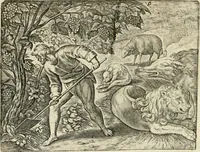 Picture 64 of 80 from De vernieuwde gulden winckel der kunstliebende Nederlanders : waer in den mensche door poëtische, historische en morale leeringen, vertoont wort, hoedanigh hy zijn leven, handel ende wandel, zedighlijck, eerbaerlijck en vermakelijck sal overbrengen : hier is by ghevoeght het tweede deel, waer in 't vvelvaren der vereenighde Nederlanden, en de droeve vvtvaert van Henricus de Grote, coningh van Vranckrijck en Navarre, &c. : nessens andere stichtelijcke dinghen, den konst-beminders worden voor oogen ghestelt (1622), leaf 133