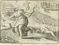 Picture 15 of 80 from De vernieuwde gulden winckel der kunstliebende Nederlanders : waer in den mensche door poëtische, historische en morale leeringen, vertoont wort, hoedanigh hy zijn leven, handel ende wandel, zedighlijck, eerbaerlijck en vermakelijck sal overbrengen : hier is by ghevoeght het tweede deel, waer in 't vvelvaren der vereenighde Nederlanden, en de droeve vvtvaert van Henricus de Grote, coningh van Vranckrijck en Navarre, &c. : nessens andere stichtelijcke dinghen, den konst-beminders worden voor oogen ghestelt (1622), leaf 33