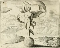 Picture 23 of 80 from De vernieuwde gulden winckel der kunstliebende Nederlanders : waer in den mensche door poëtische, historische en morale leeringen, vertoont wort, hoedanigh hy zijn leven, handel ende wandel, zedighlijck, eerbaerlijck en vermakelijck sal overbrengen : hier is by ghevoeght het tweede deel, waer in 't vvelvaren der vereenighde Nederlanden, en de droeve vvtvaert van Henricus de Grote, coningh van Vranckrijck en Navarre, &c. : nessens andere stichtelijcke dinghen, den konst-beminders worden voor oogen ghestelt (1622), leaf 49
