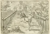 Picture 25 of 80 from De vernieuwde gulden winckel der kunstliebende Nederlanders : waer in den mensche door poëtische, historische en morale leeringen, vertoont wort, hoedanigh hy zijn leven, handel ende wandel, zedighlijck, eerbaerlijck en vermakelijck sal overbrengen : hier is by ghevoeght het tweede deel, waer in 't vvelvaren der vereenighde Nederlanden, en de droeve vvtvaert van Henricus de Grote, coningh van Vranckrijck en Navarre, &c. : nessens andere stichtelijcke dinghen, den konst-beminders worden voor oogen ghestelt (1622), leaf 53