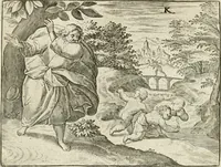 Picture 39 of 80 from De vernieuwde gulden winckel der kunstliebende Nederlanders : waer in den mensche door poëtische, historische en morale leeringen, vertoont wort, hoedanigh hy zijn leven, handel ende wandel, zedighlijck, eerbaerlijck en vermakelijck sal overbrengen : hier is by ghevoeght het tweede deel, waer in 't vvelvaren der vereenighde Nederlanden, en de droeve vvtvaert van Henricus de Grote, coningh van Vranckrijck en Navarre, &c. : nessens andere stichtelijcke dinghen, den konst-beminders worden voor oogen ghestelt (1622), leaf 81