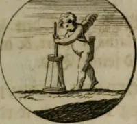 An illustration from Devises et emblemes anciennes & modernes, tirées des plus celebres auteurs, oder, Emblematische Gemüths-Vergnügung : bey Betrachtung siben hundert und funffzehen der curieusesten und ergötzlichen Sinn-Bildern, mit ihren zuständigen teutsch-lateinisch-französisch- und italianischen Beyschrifften (1695)
