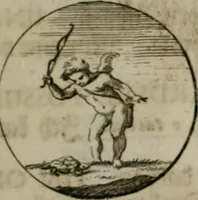 An illustration from Devises et emblemes anciennes & modernes, tirées des plus celebres auteurs, oder, Emblematische Gemüths-Vergnügung : bey Betrachtung siben hundert und funffzehen der curieusesten und ergötzlichen Sinn-Bildern, mit ihren zuständigen teutsch-lateinisch-französisch- und italianischen Beyschrifften (1695)