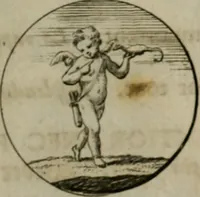 An illustration from Devises et emblemes anciennes & modernes, tirées des plus celebres auteurs, oder, Emblematische Gemüths-Vergnügung : bey Betrachtung siben hundert und funffzehen der curieusesten und ergötzlichen Sinn-Bildern, mit ihren zuständigen teutsch-lateinisch-französisch- und italianischen Beyschrifften (1695)