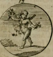 An illustration from Devises et emblemes anciennes & modernes, tirées des plus celebres auteurs, oder, Emblematische Gemüths-Vergnügung : bey Betrachtung siben hundert und funffzehen der curieusesten und ergötzlichen Sinn-Bildern, mit ihren zuständigen teutsch-lateinisch-französisch- und italianischen Beyschrifften (1695)