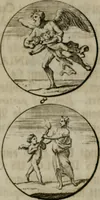 An illustration from Devises et emblemes anciennes & modernes, tirées des plus celebres auteurs, oder, Emblematische Gemüths-Vergnügung : bey Betrachtung siben hundert und funffzehen der curieusesten und ergötzlichen Sinn-Bildern, mit ihren zuständigen teutsch-lateinisch-französisch- und italianischen Beyschrifften (1695)