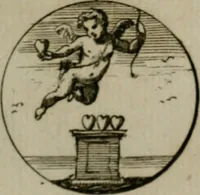 An illustration from Devises et emblemes anciennes & modernes, tirées des plus celebres auteurs, oder, Emblematische Gemüths-Vergnügung : bey Betrachtung siben hundert und funffzehen der curieusesten und ergötzlichen Sinn-Bildern, mit ihren zuständigen teutsch-lateinisch-französisch- und italianischen Beyschrifften (1695)