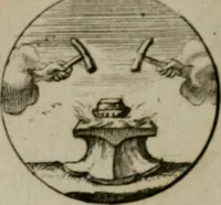 An illustration from Devises et emblemes anciennes & modernes, tirées des plus celebres auteurs, oder, Emblematische Gemüths-Vergnügung : bey Betrachtung siben hundert und funffzehen der curieusesten und ergötzlichen Sinn-Bildern, mit ihren zuständigen teutsch-lateinisch-französisch- und italianischen Beyschrifften (1695)