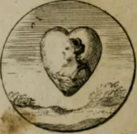 An illustration from Devises et emblemes anciennes & modernes, tirées des plus celebres auteurs, oder, Emblematische Gemüths-Vergnügung : bey Betrachtung siben hundert und funffzehen der curieusesten und ergötzlichen Sinn-Bildern, mit ihren zuständigen teutsch-lateinisch-französisch- und italianischen Beyschrifften (1695)