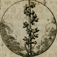 An illustration from Devises et emblemes anciennes & modernes, tirées des plus celebres auteurs, oder, Emblematische Gemüths-Vergnügung : bey Betrachtung siben hundert und funffzehen der curieusesten und ergötzlichen Sinn-Bildern, mit ihren zuständigen teutsch-lateinisch-französisch- und italianischen Beyschrifften (1695)