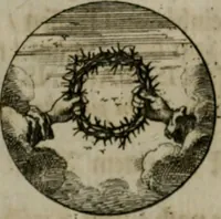 An illustration from Devises et emblemes anciennes & modernes, tirées des plus celebres auteurs, oder, Emblematische Gemüths-Vergnügung : bey Betrachtung siben hundert und funffzehen der curieusesten und ergötzlichen Sinn-Bildern, mit ihren zuständigen teutsch-lateinisch-französisch- und italianischen Beyschrifften (1695)