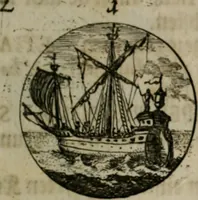 An illustration from Devises et emblemes anciennes & modernes, tirées des plus celebres auteurs, oder, Emblematische Gemüths-Vergnügung : bey Betrachtung siben hundert und funffzehen der curieusesten und ergötzlichen Sinn-Bildern, mit ihren zuständigen teutsch-lateinisch-französisch- und italianischen Beyschrifften (1695)