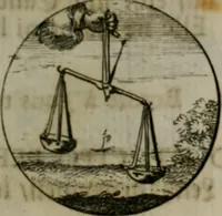 An illustration from Devises et emblemes anciennes & modernes, tirées des plus celebres auteurs, oder, Emblematische Gemüths-Vergnügung : bey Betrachtung siben hundert und funffzehen der curieusesten und ergötzlichen Sinn-Bildern, mit ihren zuständigen teutsch-lateinisch-französisch- und italianischen Beyschrifften (1695)