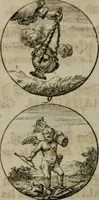 An illustration from Devises et emblemes anciennes & modernes, tirées des plus celebres auteurs, oder, Emblematische Gemüths-Vergnügung : bey Betrachtung siben hundert und funffzehen der curieusesten und ergötzlichen Sinn-Bildern, mit ihren zuständigen teutsch-lateinisch-französisch- und italianischen Beyschrifften (1695)