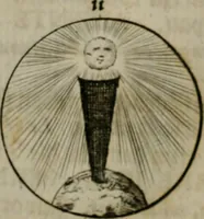 An illustration from Devises et emblemes anciennes & modernes, tirées des plus celebres auteurs, oder, Emblematische Gemüths-Vergnügung : bey Betrachtung siben hundert und funffzehen der curieusesten und ergötzlichen Sinn-Bildern, mit ihren zuständigen teutsch-lateinisch-französisch- und italianischen Beyschrifften (1695)