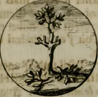 An illustration from Devises et emblemes anciennes & modernes, tirées des plus celebres auteurs, oder, Emblematische Gemüths-Vergnügung : bey Betrachtung siben hundert und funffzehen der curieusesten und ergötzlichen Sinn-Bildern, mit ihren zuständigen teutsch-lateinisch-französisch- und italianischen Beyschrifften (1695)