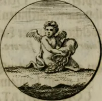 An illustration from Devises et emblemes anciennes & modernes, tirées des plus celebres auteurs, oder, Emblematische Gemüths-Vergnügung : bey Betrachtung siben hundert und funffzehen der curieusesten und ergötzlichen Sinn-Bildern, mit ihren zuständigen teutsch-lateinisch-französisch- und italianischen Beyschrifften (1695)